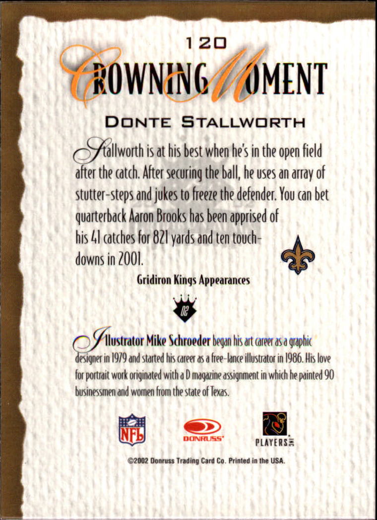 A8900- 2002 Gridiron Kings Bronze Football Cards -You Pick- 15+ FREE US SHIP - Picture 225 of 324