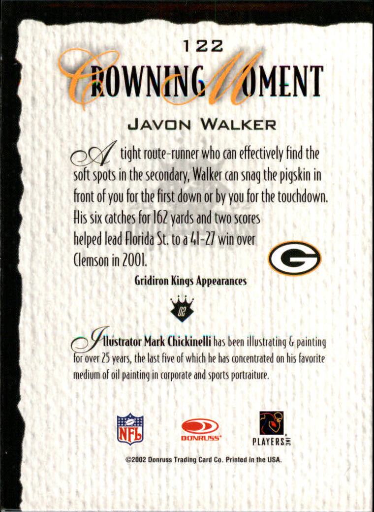 A8900- 2002 Gridiron Kings Bronze Football Cards -You Pick- 15+ FREE US SHIP - Picture 229 of 324