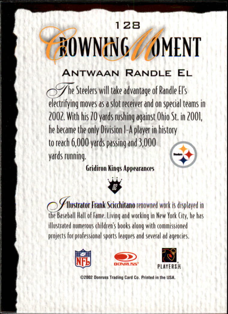 A8900- 2002 Gridiron Kings Bronze Football Cards -You Pick- 15+ FREE US SHIP - Picture 241 of 324