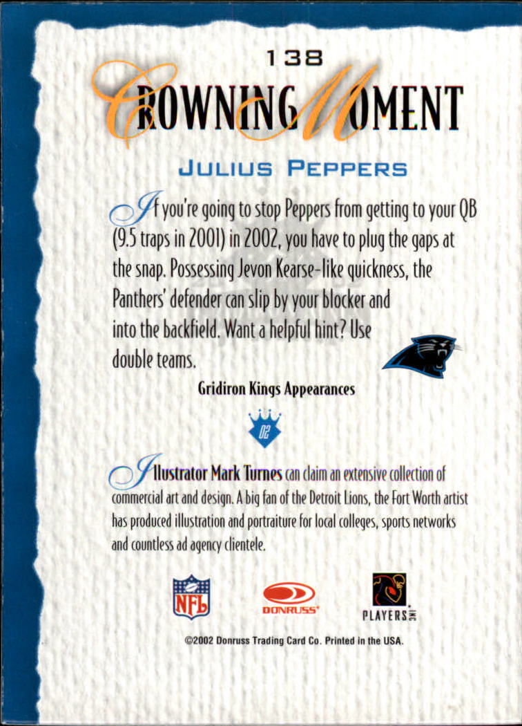 A8900- 2002 Gridiron Kings Bronze Football Cards -You Pick- 15+ FREE US SHIP - Picture 260 of 324