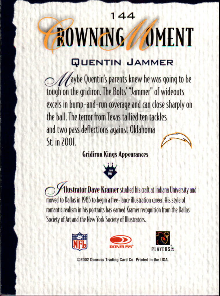 A8900- 2002 Gridiron Kings Bronze Football Cards -You Pick- 15+ FREE US SHIP - Picture 272 of 324