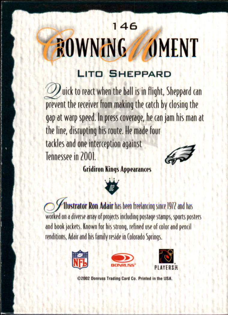 A8900- 2002 Gridiron Kings Bronze Football Cards -You Pick- 15+ FREE US SHIP - Picture 276 of 324
