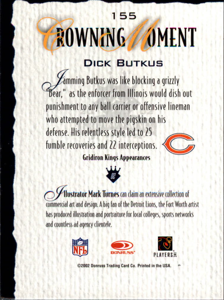 A8900- 2002 Gridiron Kings Bronze Football Cards -You Pick- 15+ FREE US SHIP - Picture 289 of 324