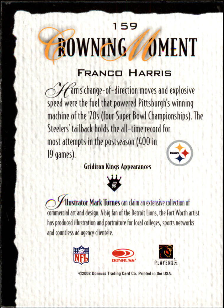 A8900- 2002 Gridiron Kings Bronze Football Cards -You Pick- 15+ FREE US SHIP - Picture 295 of 324