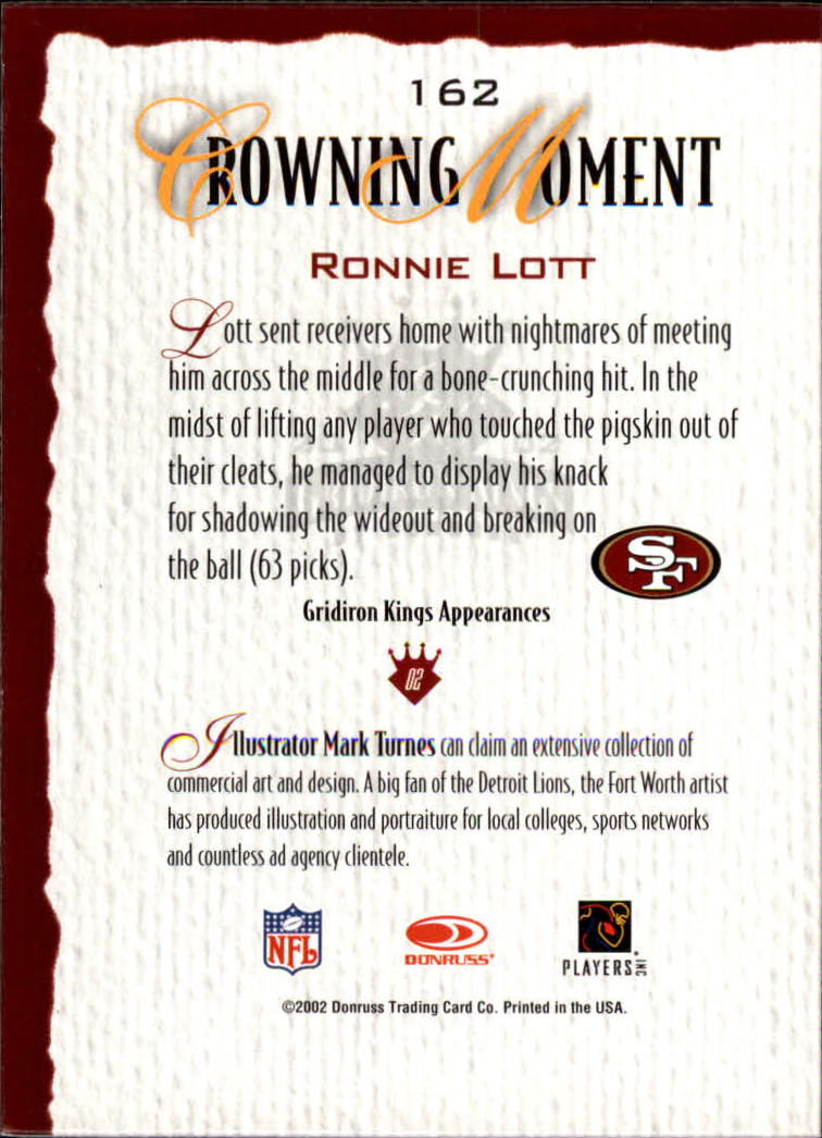 A8900- 2002 Gridiron Kings Bronze Football Cards -You Pick- 15+ FREE US SHIP - Picture 301 of 324
