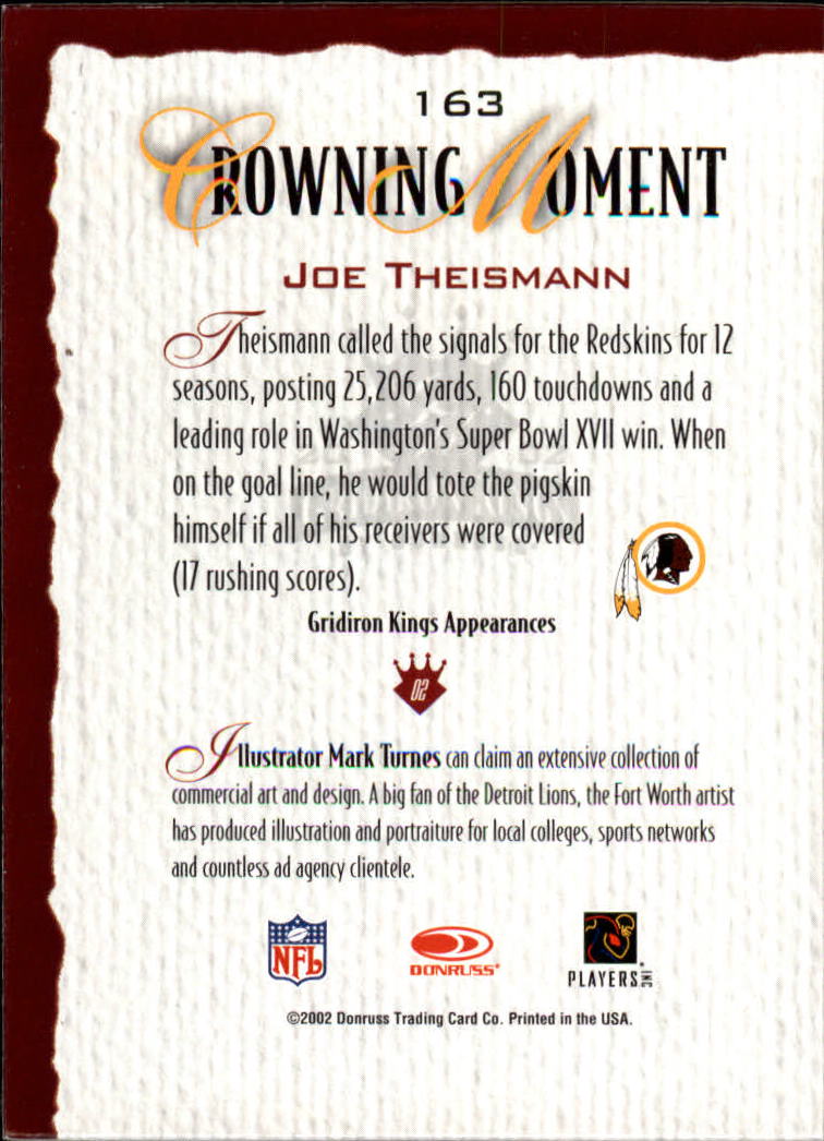 A8900- 2002 Gridiron Kings Bronze Football Cards -You Pick- 15+ FREE US SHIP - Picture 303 of 324