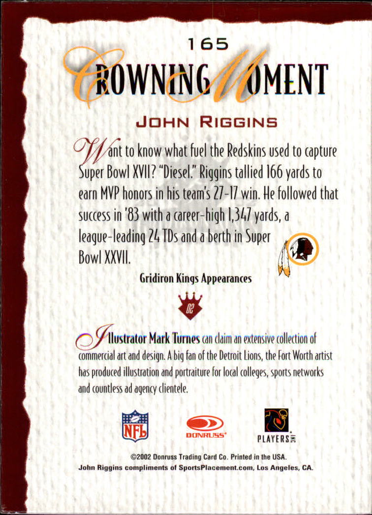 A8900- 2002 Gridiron Kings Bronze Football Cards -You Pick- 15+ FREE US SHIP - Picture 307 of 324