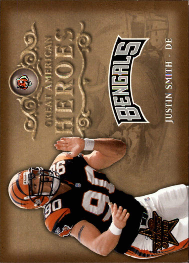 2002 Leaf Rookies and Stars Great American Heroes #GAH30 Justin Smith