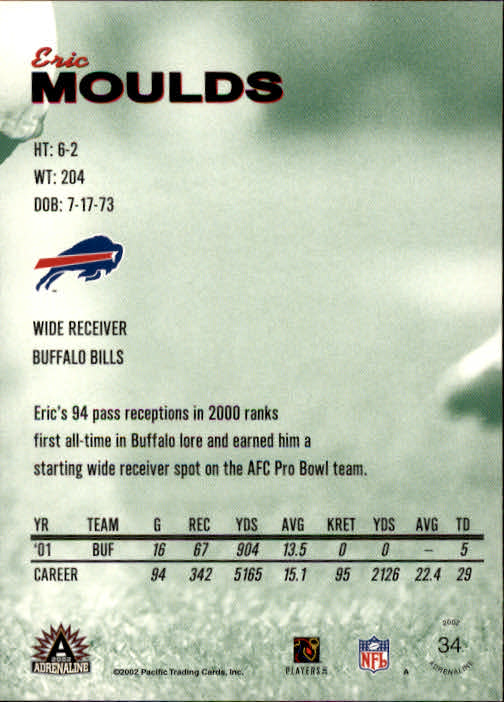 B4841- 2002 Pacific Adrenaline FB #s 1-200 +Rookies -You Pick- 15+ FREE US SHIP - Picture 57 of 336