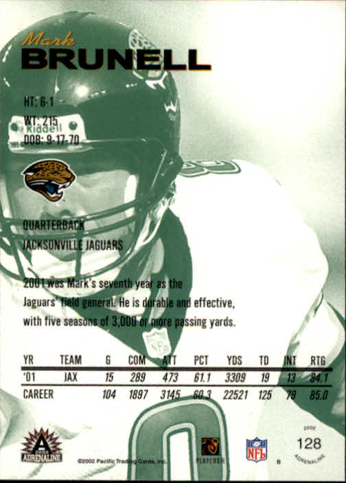 B4841- 2002 Pacific Adrenaline FB #s 1-200 +Rookies -You Pick- 15+ FREE US SHIP - Picture 204 of 336