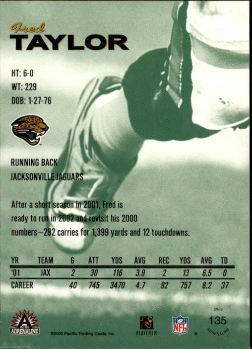 B4841- 2002 Pacific Adrenaline FB #s 1-200 +Rookies -You Pick- 15+ FREE US SHIP - Picture 216 of 336