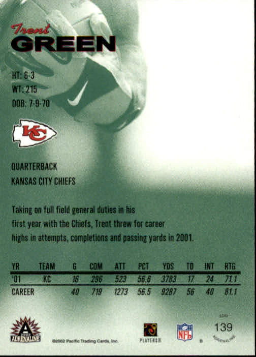 B4841- 2002 Pacific Adrenaline FB #s 1-200 +Rookies -You Pick- 15+ FREE US SHIP - Picture 224 of 336