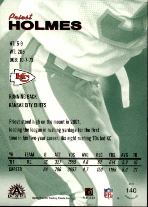 B4841- 2002 Pacific Adrenaline FB #s 1-200 +Rookies -You Pick- 15+ FREE US SHIP - Picture 226 of 336