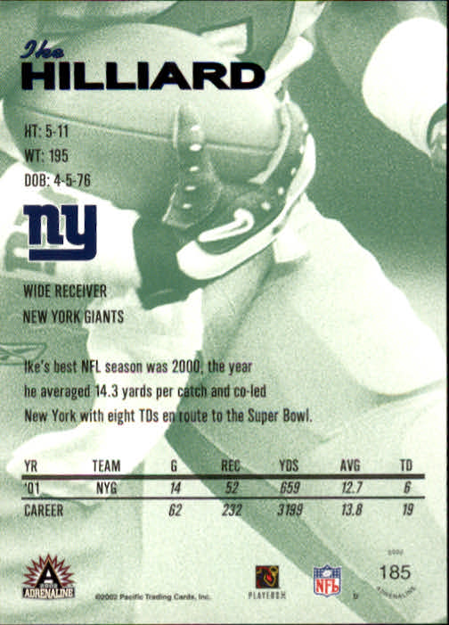B4841- 2002 Pacific Adrenaline FB #s 1-200 +Rookies -You Pick- 15+ FREE US SHIP - Picture 308 of 336