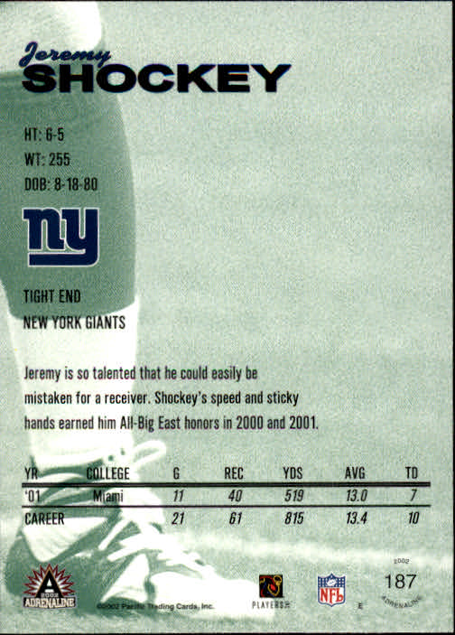 B4841- 2002 Pacific Adrenaline FB #s 1-200 +Rookies -You Pick- 15+ FREE US SHIP - Picture 312 of 336