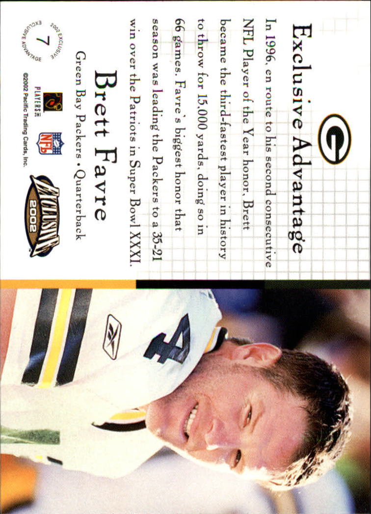 2002 Exclusive (Pacific) Football "Insert" Cards - Picture 5 of 81
