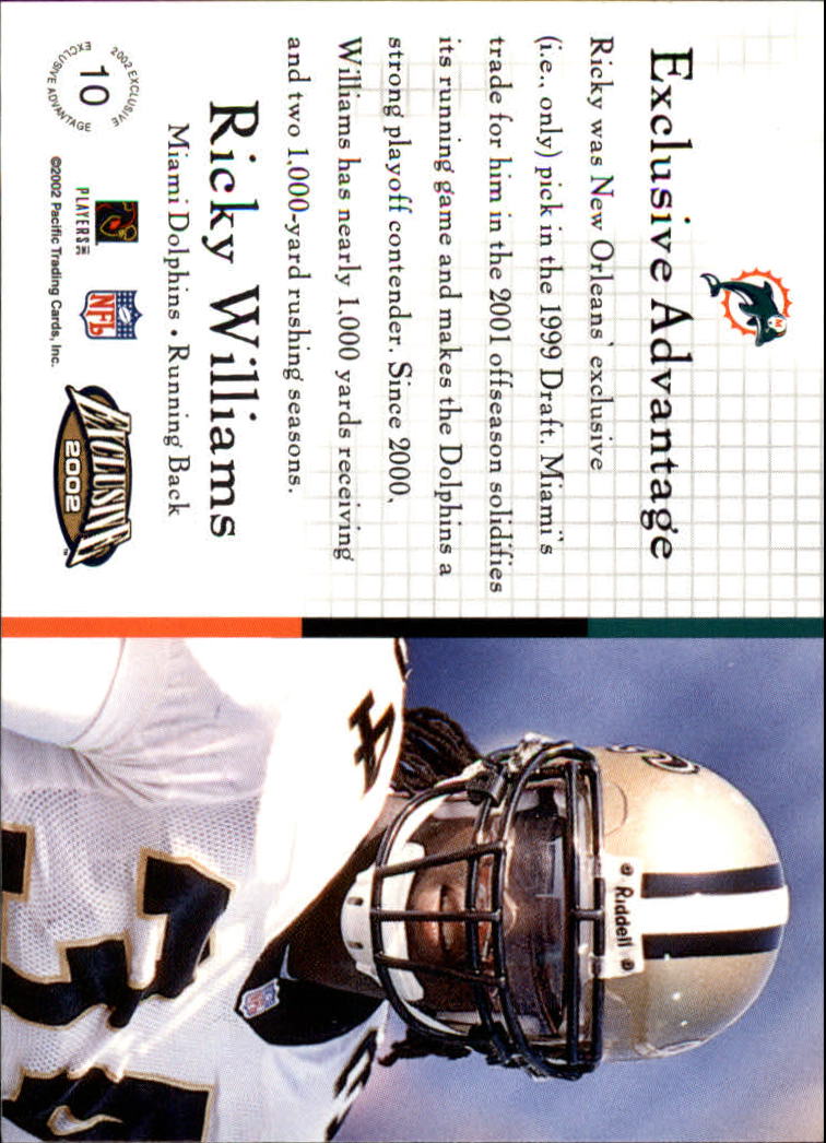 2002 Exclusive (Pacific) Football "Insert" Cards - Picture 11 of 81