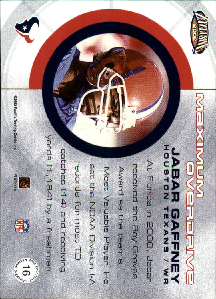 2002 Exclusive (Pacific) Football "Insert" Cards - Picture 67 of 81