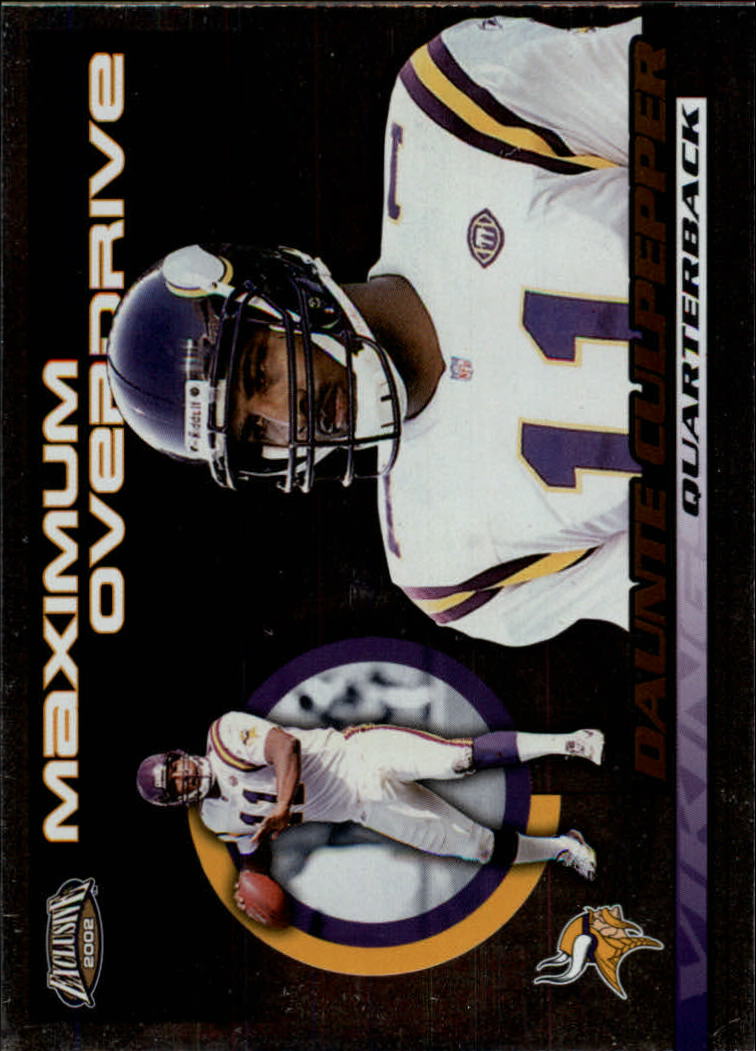 2002 Exclusive (Pacific) Football "Insert" Cards - Picture 72 of 81