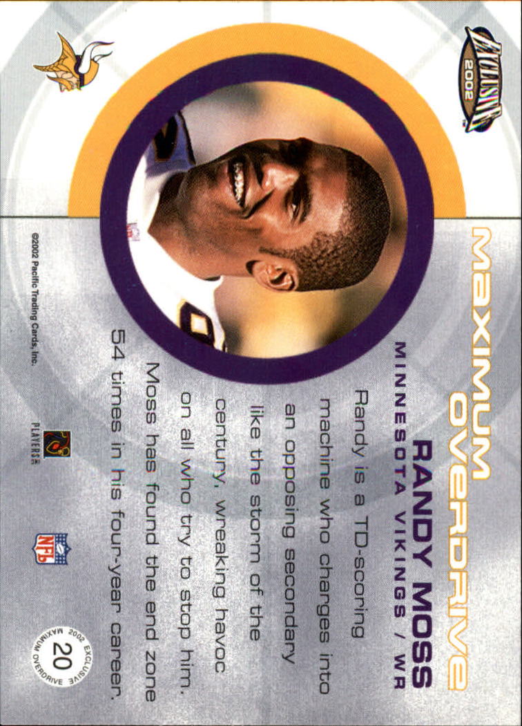 2002 Exclusive (Pacific) Football "Insert" Cards - Picture 75 of 81