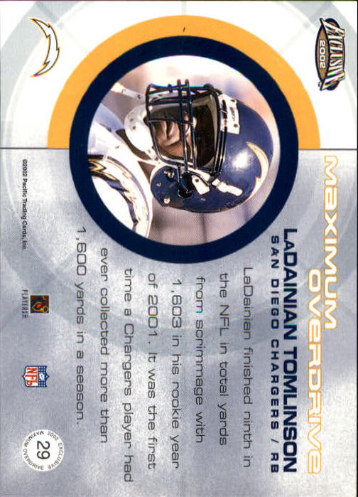 2002 Exclusive (Pacific) Football "Insert" Cards - Picture 81 of 81