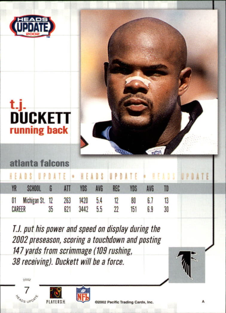 2002 Heads Update (Pacific) Football Cards - Picture 3 of 47