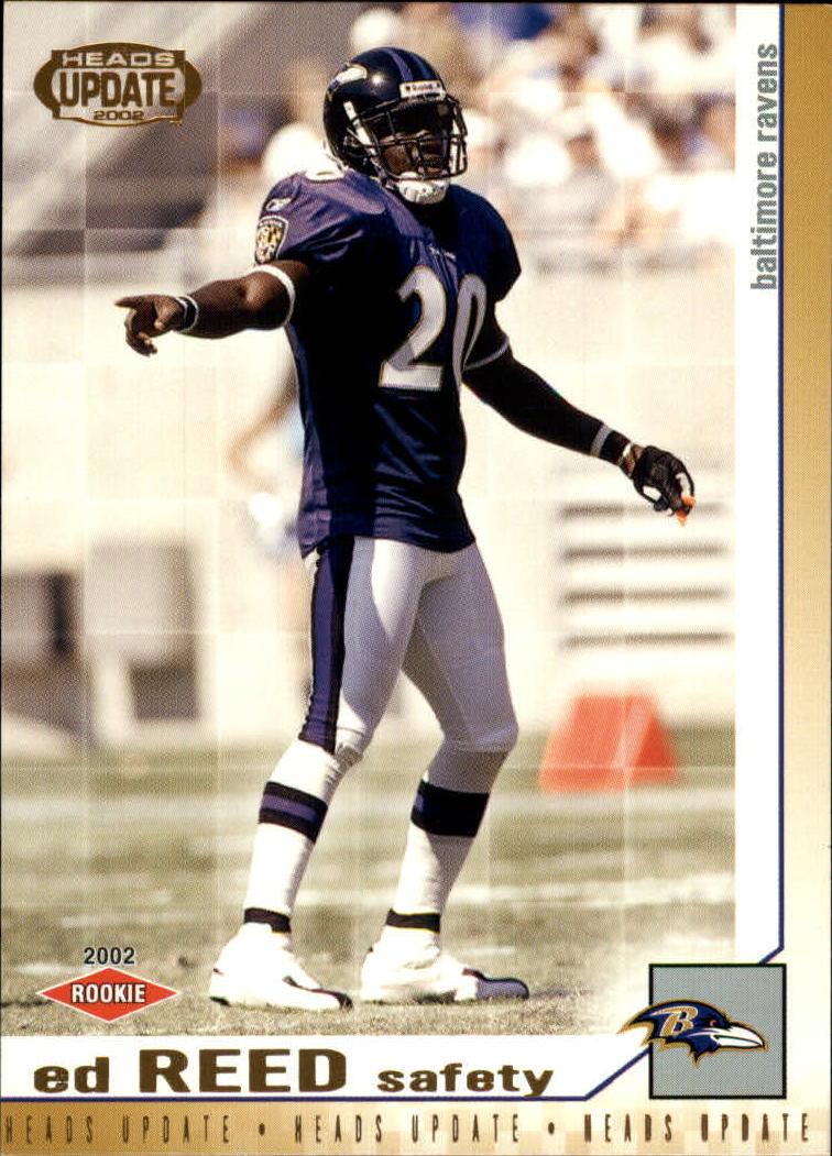 2002 Pacific Heads Update #19 Ed Reed RC - NM-MT - Triple Play Sports Cards