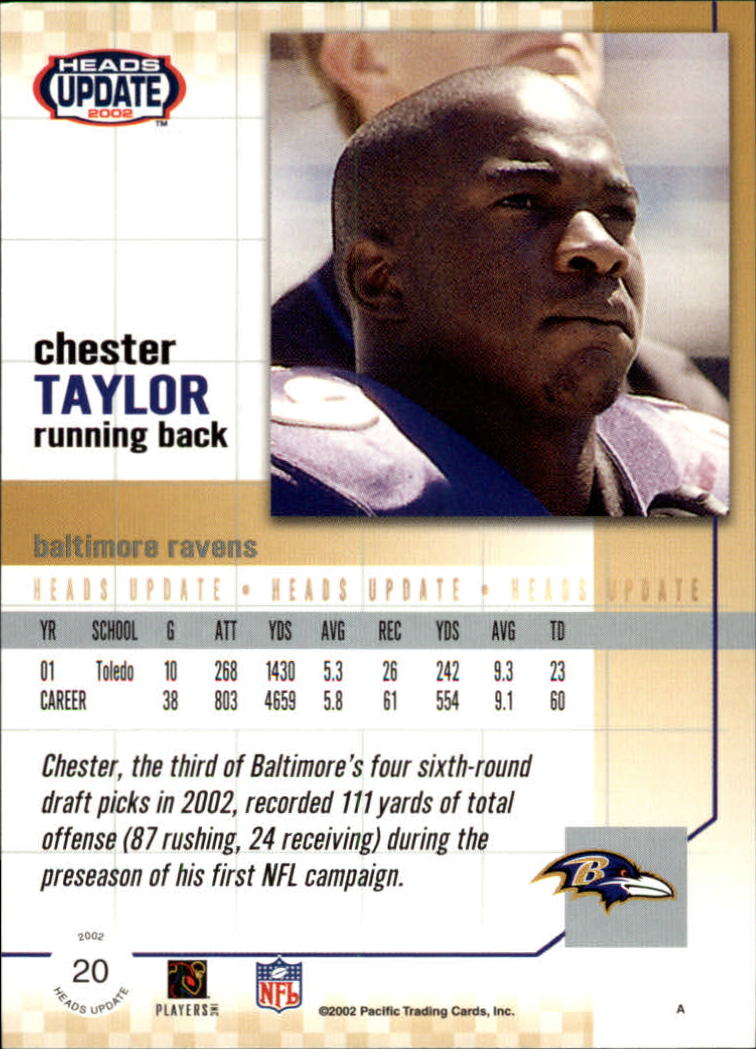 2002 Heads Update (Pacific) Football Cards - Picture 5 of 47