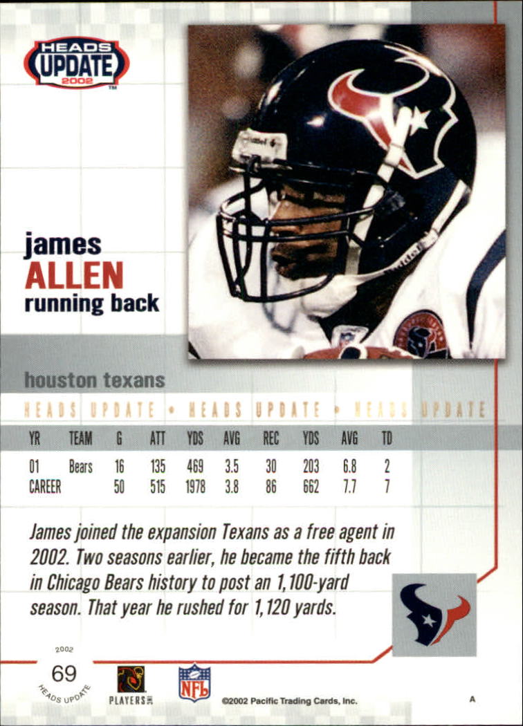 B1884- 2002 Pacific Heads Update FB Asst Cards -You Pick- 15+ FREE US SHIP - Picture 29 of 369