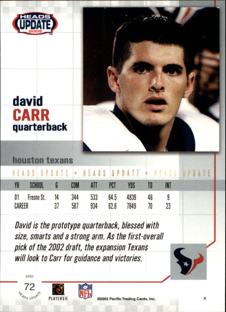 B1884- 2002 Pacific Heads Update FB Asst Cards -You Pick- 15+ FREE US SHIP - Picture 31 of 369