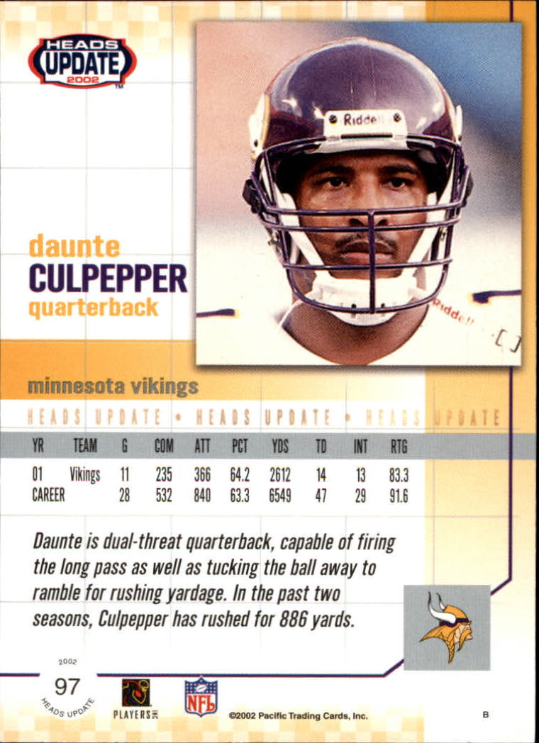 B1884- 2002 Pacific Heads Update FB Asst Cards -You Pick- 15+ FREE US SHIP - Picture 41 of 369