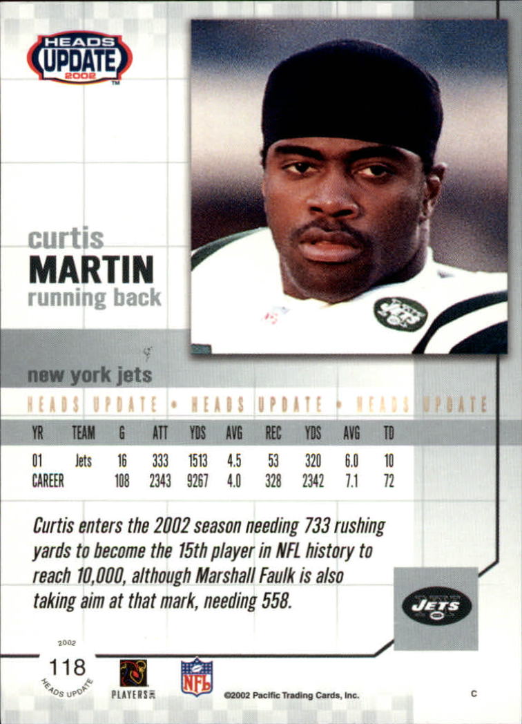 B1884- 2002 Pacific Heads Update FB Asst Cards -You Pick- 15+ FREE US SHIP - Picture 47 of 369