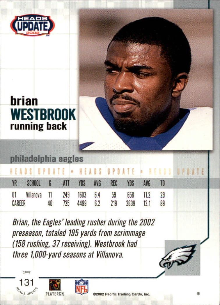 B1884- 2002 Pacific Heads Update FB Asst Cards -You Pick- 15+ FREE US SHIP - Picture 51 of 369