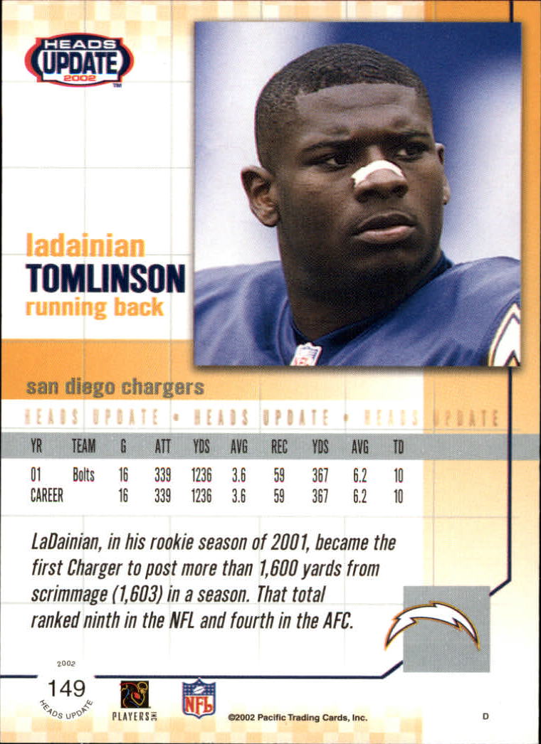 B1884- 2002 Pacific Heads Update FB Asst Cards -You Pick- 15+ FREE US SHIP - Picture 61 of 369