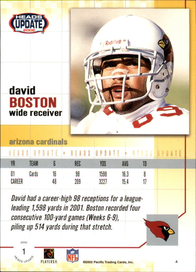 B1884- 2002 Pacific Heads Update FB Asst Cards -You Pick- 15+ FREE US SHIP - Picture 85 of 369