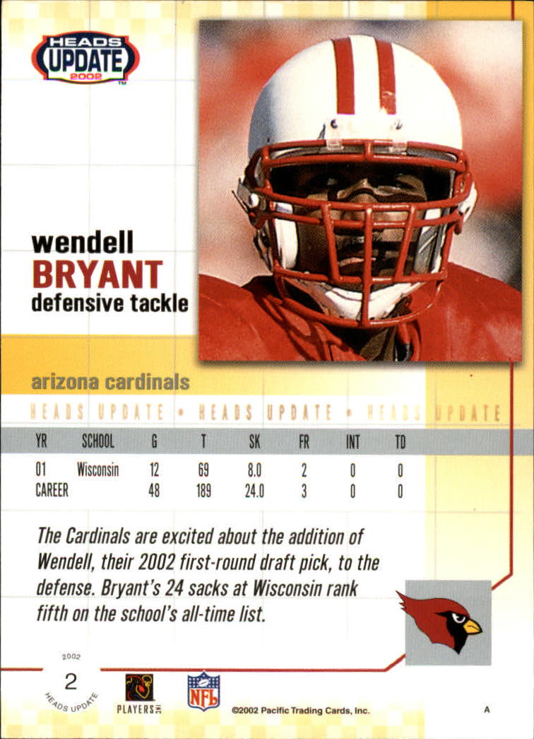 B1884- 2002 Pacific Heads Update FB Asst Cards -You Pick- 15+ FREE US SHIP - Picture 87 of 369