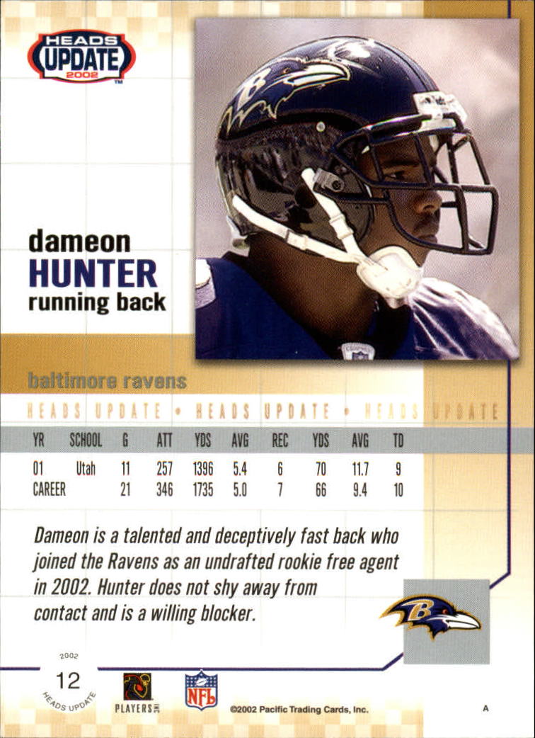 B1884- 2002 Pacific Heads Update FB Asst Cards -You Pick- 15+ FREE US SHIP - Picture 107 of 369