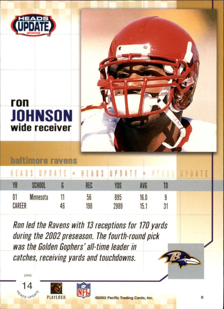 B1884- 2002 Pacific Heads Update FB Asst Cards -You Pick- 15+ FREE US SHIP - Picture 111 of 369