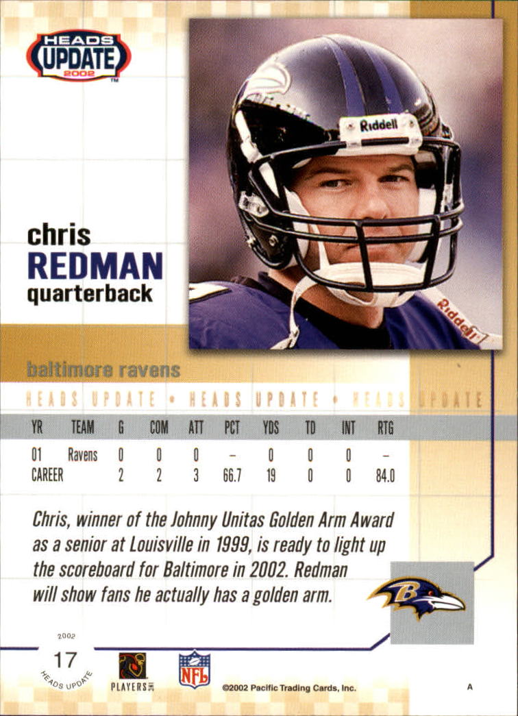 B1884- 2002 Pacific Heads Update FB Asst Cards -You Pick- 15+ FREE US SHIP - Picture 117 of 369