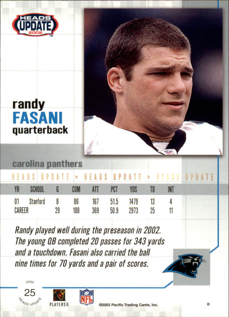 B1884- 2002 Pacific Heads Update FB Asst Cards -You Pick- 15+ FREE US SHIP - Picture 131 of 369