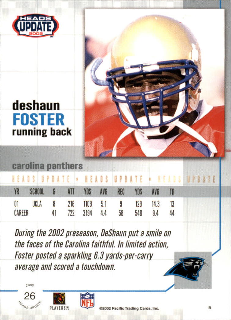 B1884- 2002 Pacific Heads Update FB Asst Cards -You Pick- 15+ FREE US SHIP - Picture 133 of 369