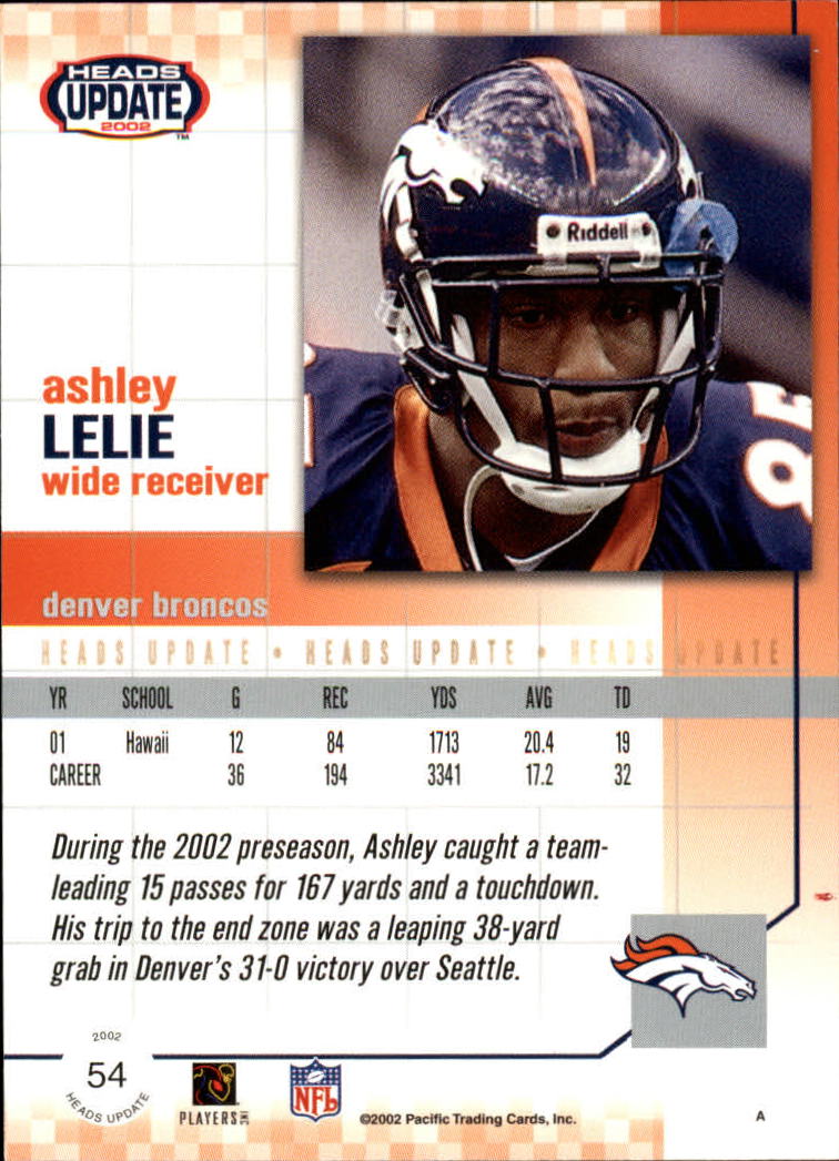 B1884- 2002 Pacific Heads Update FB Asst Cards -You Pick- 15+ FREE US SHIP - Picture 167 of 369