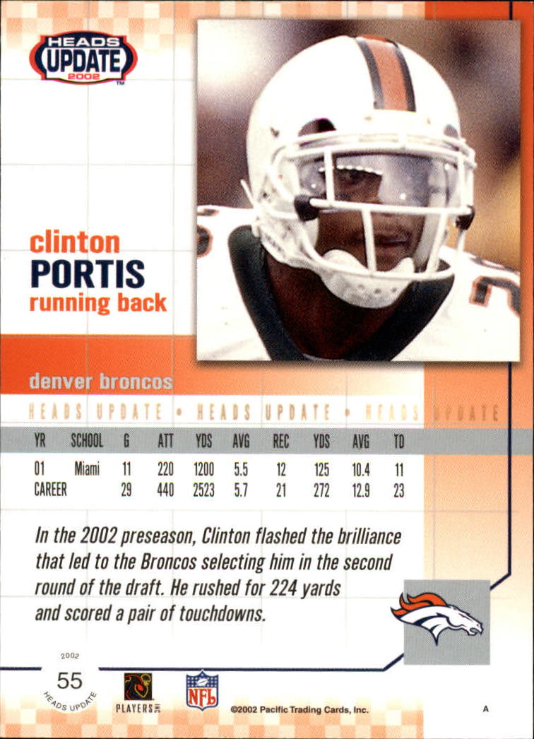 B1884- 2002 Pacific Heads Update FB Asst Cards -You Pick- 15+ FREE US SHIP - Picture 169 of 369