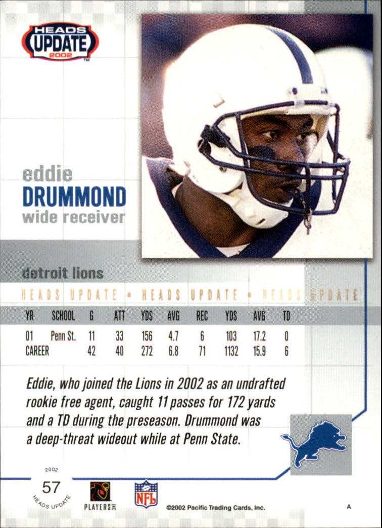 B1884- 2002 Pacific Heads Update FB Asst Cards -You Pick- 15+ FREE US SHIP - Picture 171 of 369