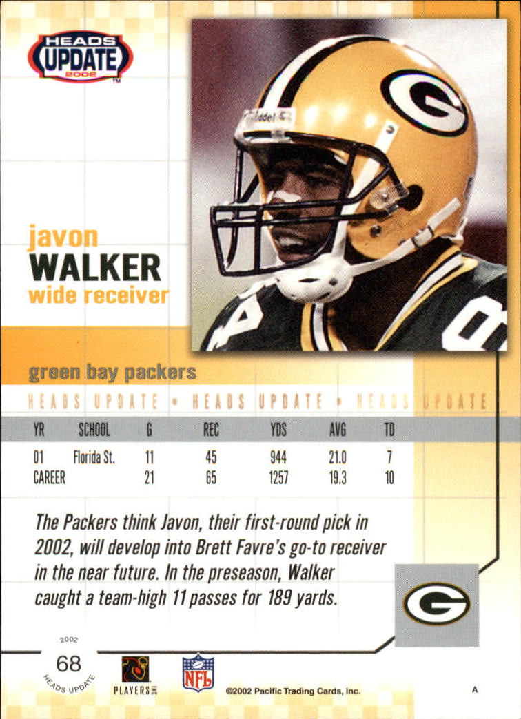 B1884- 2002 Pacific Heads Update FB Asst Cards -You Pick- 15+ FREE US SHIP - Picture 185 of 369