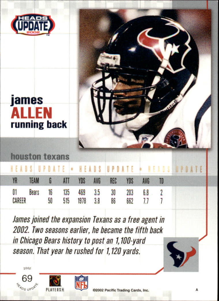 B1884- 2002 Pacific Heads Update FB Asst Cards -You Pick- 15+ FREE US SHIP - Picture 187 of 369