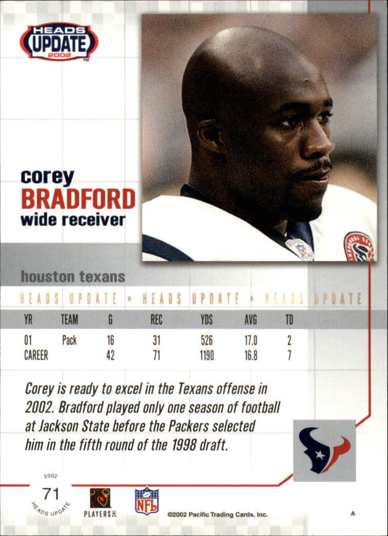 B1884- 2002 Pacific Heads Update FB Asst Cards -You Pick- 15+ FREE US SHIP - Picture 191 of 369