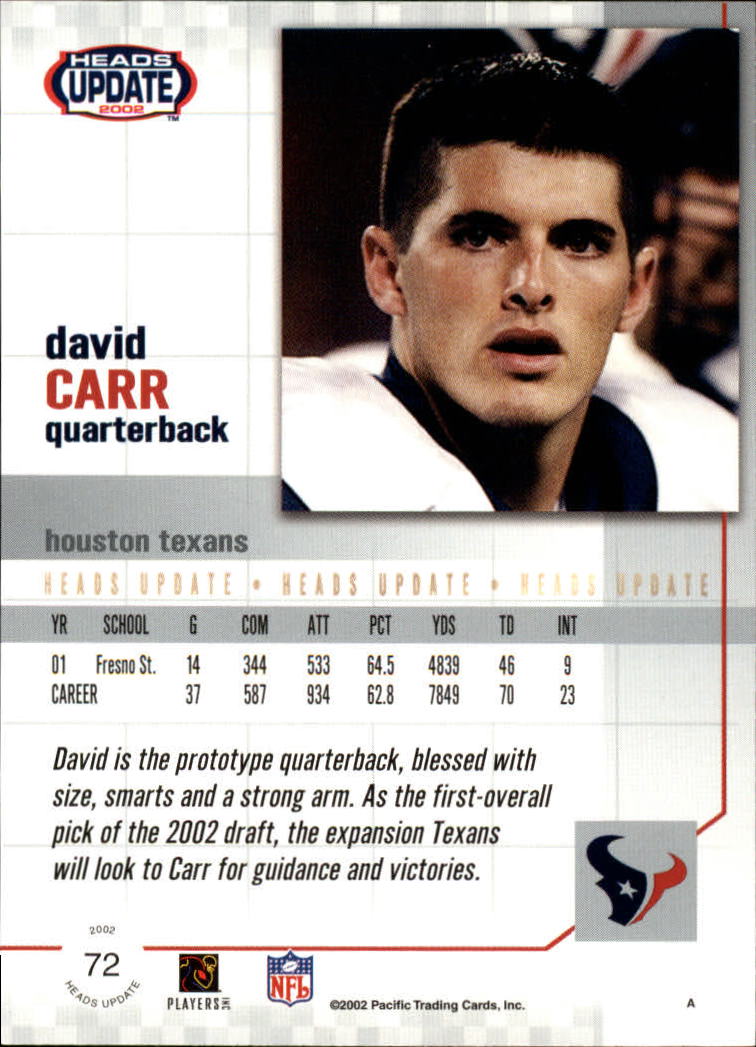 B1884- 2002 Pacific Heads Update FB Asst Cards -You Pick- 15+ FREE US SHIP - Picture 193 of 369