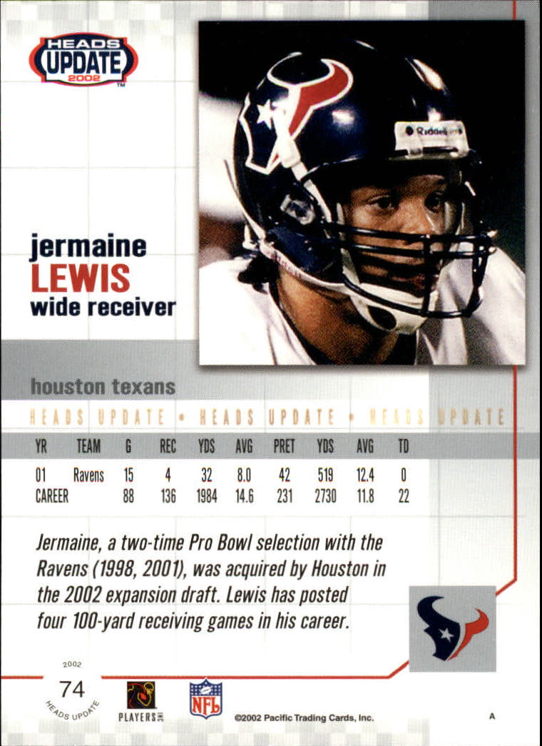 B1884- 2002 Pacific Heads Update FB Asst Cards -You Pick- 15+ FREE US SHIP - Picture 197 of 369