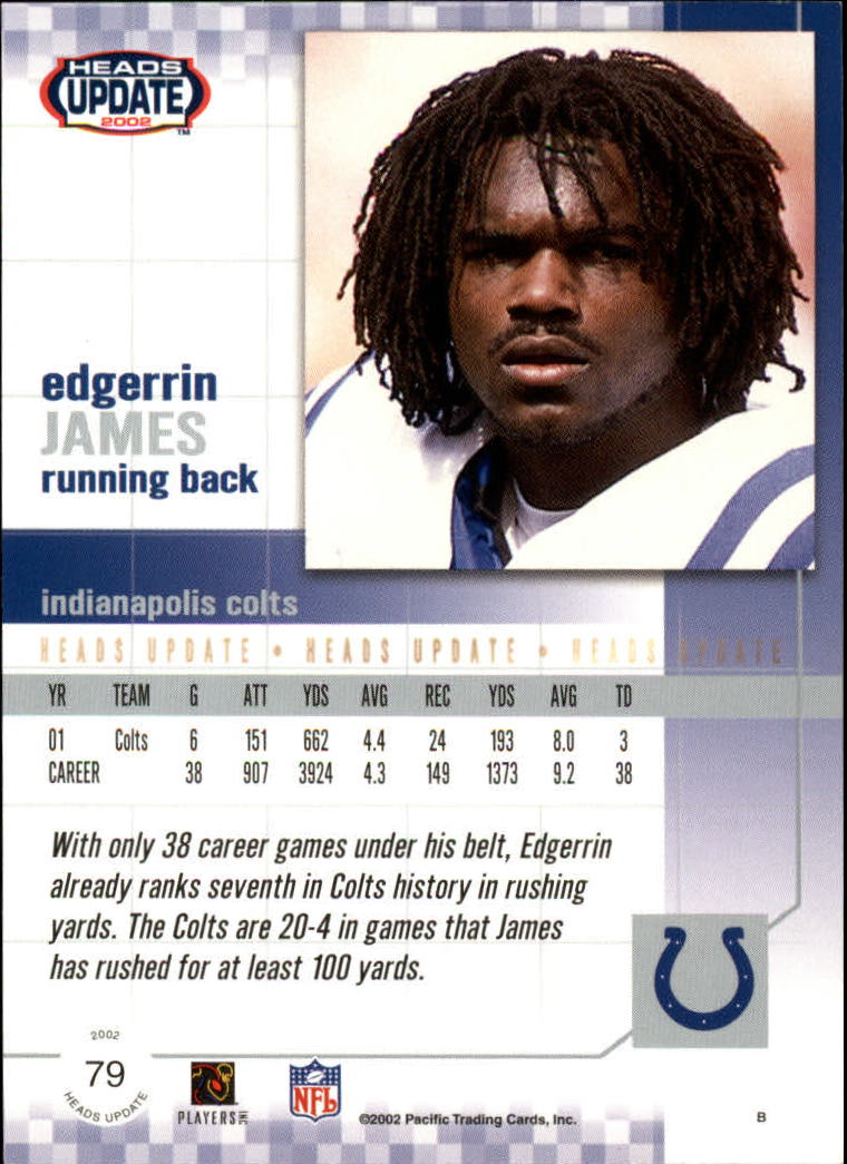 B1884- 2002 Pacific Heads Update FB Asst Cards -You Pick- 15+ FREE US SHIP - Picture 205 of 369